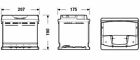 Batteria avviamento TUDOR codice TA530 53 AH 540A