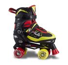 Fila Pattini 4 ruote Joy Roller, Nero-Rosso-verde-Lime