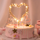 Decorazione torta cuore perle  luci led, decorazione torta cuore san valentino