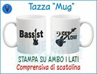 Tazza Bassist Mug Bassista Musica Get Low Basso Rock regalo divertente