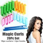 Bigodini a spirale Magic Curls set da 20 pezzi (18 bigodini + 2 pezzi uncino)