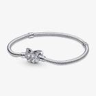 Bracciale Pandora Moments Con Chiusura a Farfalla Bracelet 590782C01 Argento