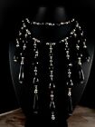 Kette Gothic XXL Collier schwarzer Onyx Fantasy Larp