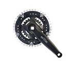 GUARNITURA COMPLETA DI PARACATENA PER BICI MTB 42 34 24 NERA PERNO QUADRO