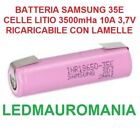 Ricambio pacco 1 batterie Litio Ricaricabile lamelle saldare  E35 3,7V 3500mah