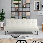 DIVANO LETTO ECOPELLE BIANCO RECLINABILE KING SOFA 3 POSTI PIEDI CONTRASSEGNO IT