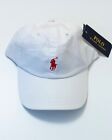 Ralph Lauren Unisex  White Cap Red Pony On Sale