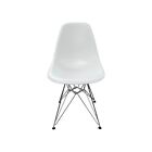 Vitra Eames DSR Chair - White with Metal Legs