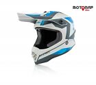 Casco Acerbis Impact Steel Junior Blu Grigio Enduro Mx Helmet 0023425.249