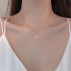 Chain Jewelry Silver Square Interlocking Necklace