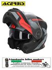 CASCO ACERBIS SEREL INTEGRALE MODULARE TOURING STRADA NERO/ROSSO CON VISIERINO