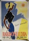 Manifesto Bardonecchia Campagnoli Anni ‘50 Vintage Poster Affiche