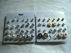 stock 48 mini orecchini perle strass argento dorati micro bigiotteria espositore