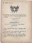 Regio Decreto 1878  Umberto I - militari del corpo reale equipaggi 4683