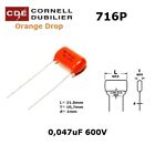 Orange Drop 716, 0,047uF/600V, condensatore polipropilene, 716P47356LD3