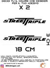 ADESIVI LOGO  STICKERS TRIUMPH STREET TRIPLE PERSONALIZZABILI COMPATIBILI MOTO