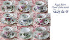 ROYAL ALBERT Tazza da tè - the e piattino - Flower of the Month - mese a scelta