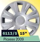 Kit serie 4 copricerchi coppe ruota 15" per Citroen  C3 PICASSO cod 6113/5