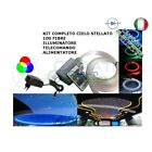 KIT CIELO STELLATO LED MULTICOLORE 100 FIBRE FIBRA OTTICA 2.5 METRI CON TELECOMA