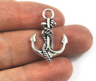 Antique Silver Tibetan Metal SHIP ANCHOR NAUTICAL Charms Pendant Bead Craft Card