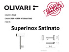 OLIVARI F192 IS CHIAVE TIME SUPERINOX SATINATO SUPER INOX F192IS