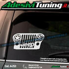 Adesivo Muso griglia Jeep con Stelle Militari - Sticker Decal