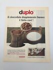 Clipping Pubblicità Advertising 1966 Duplo Ferrero il cioccolato