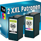 Set 2x TINTE PATRONEN für LEXMARK 36+37 XL X3650 X4650 X5650 X6650 X6675 Z2420