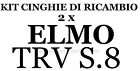 ★KIT CINGHIE DI RICAMBIO 2 x PROIETTORE SUPER 8 mm ELMO TRV S.8★