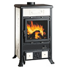 La Nordica Extraflame stufa a legna Rossella R1 BII bianco 11,0 kW per 252 m³