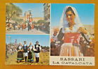 Costumi Sardi - Sassari la cavalcata - cartolina viaggiata 1975