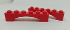 LEGO 2x 92950 Brick Arco 1x6 Elevato Rosso 4620762