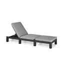 LETTINO PRENDISOLE "DAYTONA SUNLOUNGER" COLORE GRAFITE, 187,5X58X29 CM - KETER