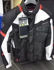 GIACCA MOTO TURISMO UOMO REV IT SAFARI NERO GRIGIO TG. S