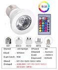 E27 E14 GU10 GU5.3 MR16 RGB LED Spotlight Bulb 3W Color ChangeMD Télécommande SF