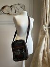 John Galliano Cotton  Patchwork Mans Bag Crossbody Brown