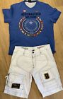 COMPLETO T-SHIRT E BERMUDA ANTI G AERONAUTICA MILITARE TAGLIA 52