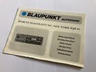 Classic Blaupunkt New York SQR05 Radio Cassette Operating Instructions Book 1985