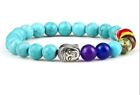 Bracciale Rosario Om, Braccialetto legno Buddha Budda Mala Tibetano Uomo Donna