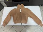 Giacca Donna Collo Alto Pile Beige Abercrombie Fitch