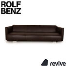 Rolf Benz 6300 Leder Viersitzer Dunkelbraun Braun Sofa Couch