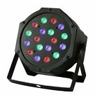 FARO PAR RGB 18-36-54 LED ALTA LUMINOSITA DMX512 STROBO WASH PROGRAMMABILE DISCO