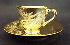 VINTAGE JAPANESE GILDED SMALL COFFEE CUP & SAUCER