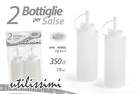 SET 2 BOTTIGLIA Dispenser dosatore TAPPO SALSE MAIONESE KETCHUP 350ML 9CM