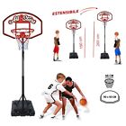 Canestro Basket Regolamentare 46cm con Piantana Regolabile 190 260 cm Tabellone