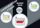 Combinatore Telefonico GSM NanoSms 4 Canali Centrali Antincendio,Antifurto Cabin