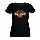 Maglietta Donna t-shirt Harley Davidson Logo replica maglia ragazza