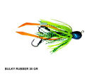 KABURA JIG  BULKY RUBBER 30 GR  BLUE  SKIRT VERDE GIALLO PESCA MARE BARCA PAGRO