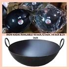 Iron Kadai, Iron Wok, Wok In Ferro  14 Inch.