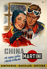 Poster Vintage China Martini Pubblicità Anni  50 - Stile Retrò da Collezione